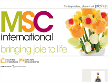 Tablet Screenshot of msc-international.com